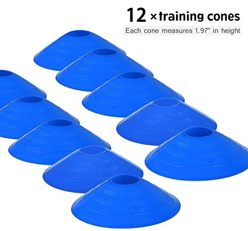 Agility Ladder Speed Training Equipment, Includes 12 Rung Agility Ladder,Running Parachute,Jump Rope,Resistance Bands,12 Resistance Cones For Football,Basketball,Hockey Training Athletes #TOP3