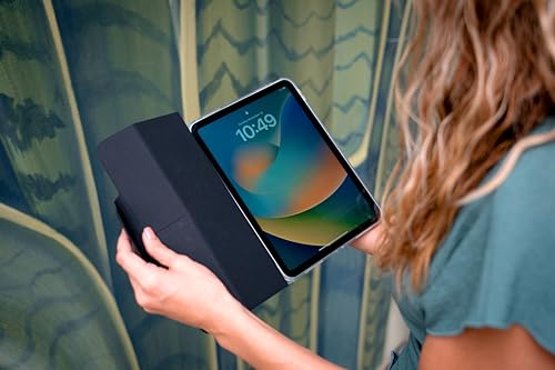 Image of STM Dux Plus Case for iPad 10.9 inch (10th Gen) - Black | Transparent Back Panel, Apple Pencil Compatible, Military-Grade Drop Protection, Magnetic Closure, Slim & Durable Protective iPad Cover