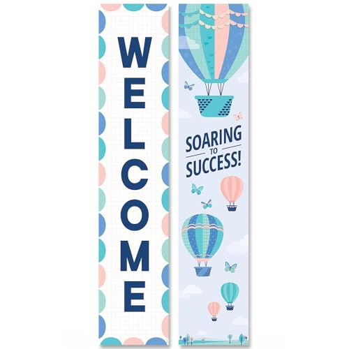 CTP Calm and Cool Welcome Banner, 2-Sided Vertical Classroom Sign, 39” x 8" (Creative Teaching Press 8640)