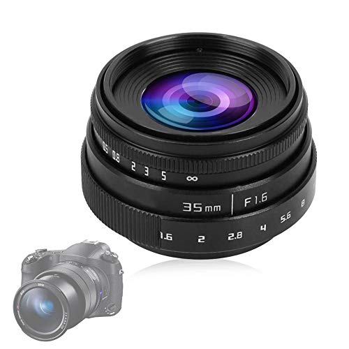 35 mm F1.6 CCTV C Mount Objektiv mit Großer Blende für Sony NEX M4 / 3 FX(Schwarz)
