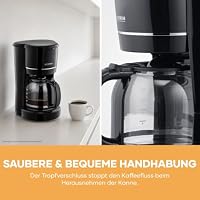 SEVERIN Filterkaffeemaschine, Kaffeemaschine für bis zu 10 Tassen, Filtermaschine mit Permanentfilter, schwarz, KA 4320 – Ansicht 6