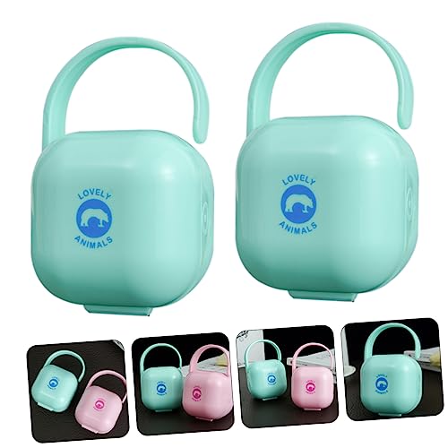 TOYANDONA 8 Peças caixa de chupeta suporte para chupetas organizador de chupetas recipiente de chupe