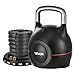 VEVOR Kettlebell, Adjustable Kettlebell with 7 Weight Levels (5, 11.5, 18, 24.5, 31, 37.5, 44 lbs), Die-Cast Aluminum and ABS Material, for Grip Strength Training, Full-body Workout & Cross-Training