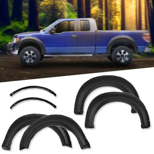 image for PIT66 4 Pcs Fender Flares, Compatible With 2009-2014 Ford F150 Stylesi