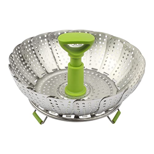 Comparison: Best Steamer Basket For Vegetables 10 DEFUTAY Steamer Basket,Stainless Steel Vegetable Steamer Basket Folding,Folding Expandable Steamers(5.5" to 9")
