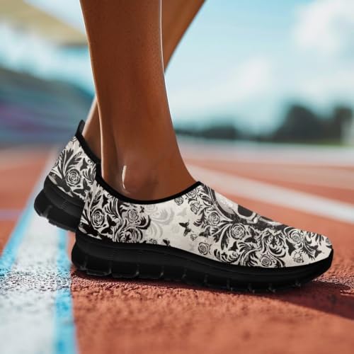 Image of Womens Slip On Walking Shoes Non Slip Loafer Breathable Holiday Travel Shoe Lightweight Casual Low Top Sneakers SizeUS 5.5-11.5