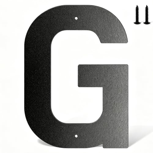 useNumber 3''4''5''6''7''8'' House Numbers for Outside, Black Metal Address Numbers and Letters for Out Door Signs, Garden/Office/Home/Store Signage (G)
