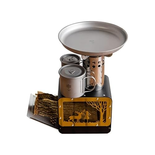 image for KAPILA Titanium Camping Plate, Dish, Portable Ti Cookware, Ultralight 