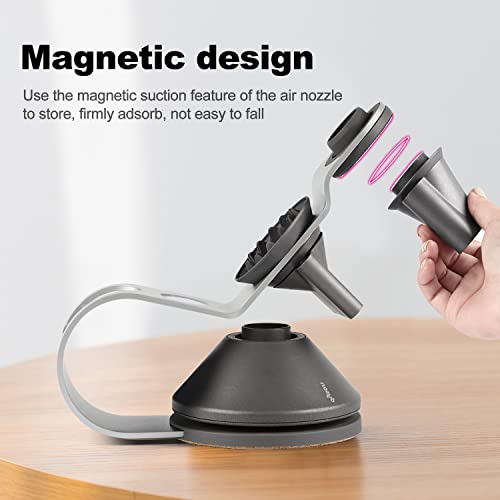 Hair Dryer Stand Holder For Dyson Supersonic Hd01 Hd02 Hd03 Hd04 Hd08 Hair Dryer Nozzle Storage Organizer Accessaries Parts (Silver) #TOP2