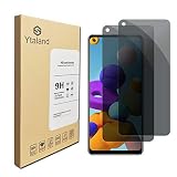 [2 Pack] Ytaland Privacy Screen Protector for Samsung Galaxy A21/ A21S, Anti Spy Anti Peep Anti-Fing