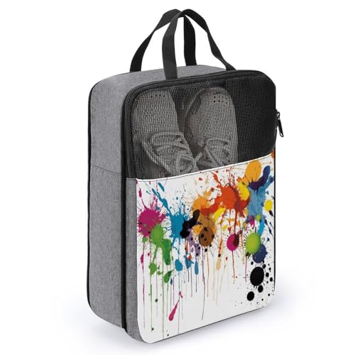 Bolsas de viaje con estampado abstracto para maletas ordenadas 3