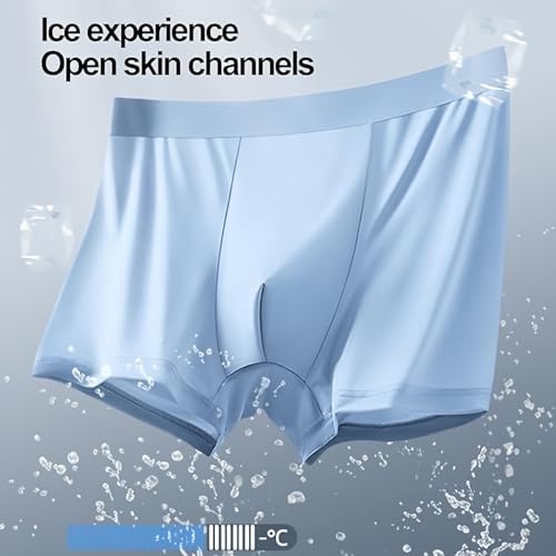 Ice Boxer Pro Ultra-Thin Ice Silk Boxer Briefs For Men Cooling Breathable Low‑Rise Stretch Underwear Seamless Comfort4