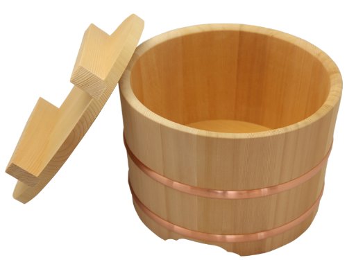Amazon｜【志水木材産業】木曽の桶屋 木曽さわらのおひつ（のせ蓋）8