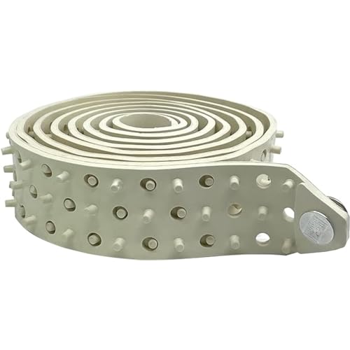 Hero's Pride Shirt Tailor Rubber Belt - Adjustable Shirt Stays for Men - Non-Slip Shirt Keepers For Law Enforcement - Stay Tucked In Appearance (White, 60