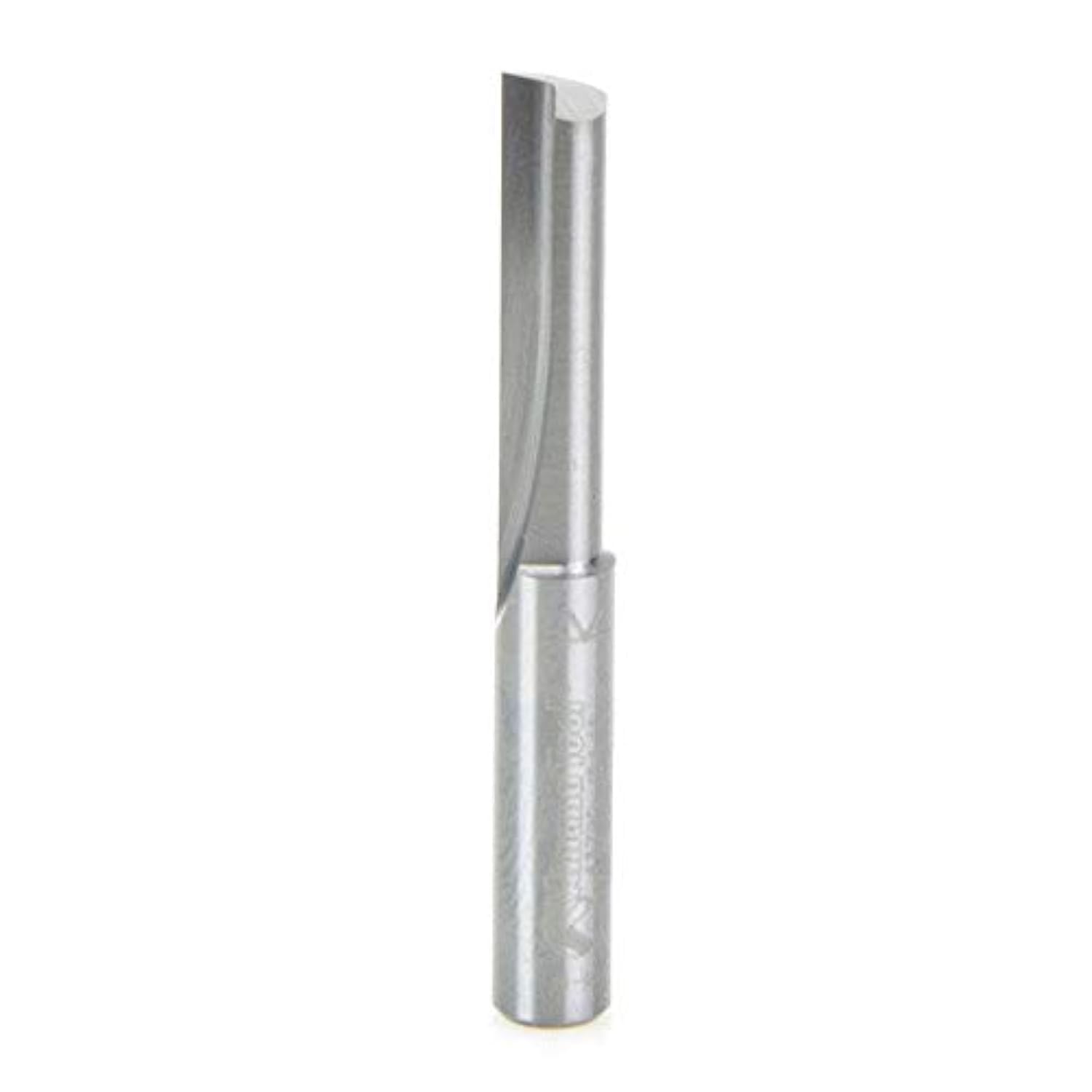 Amana Tool - 43700 Solid Carbide Single Flute Straight Plunge 1/8 Dia x 7/16 x 1/4" Sh