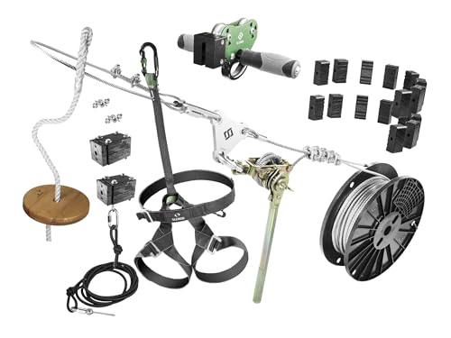 250′ LX SLEADD Zip LINE KIT, Fast Easy Installation, Built in Tensioning, 10 Year Warranty