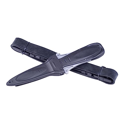 SEAQUANTUM Scuba Diving Knife with Two Pairs Quick Release Buckle Straps, Stainless Steel Diving Knives for Spearfishing, Snorkeling, Hiking, Outdoor Use (Stainless Steel) - Thumbnail 2