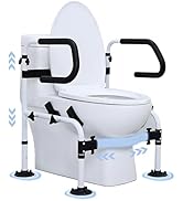 Opstahulp, toilet voor senioren, breedte en hoogte verstelbaar, gehandicapten, wc, opstahulp, zonder ...