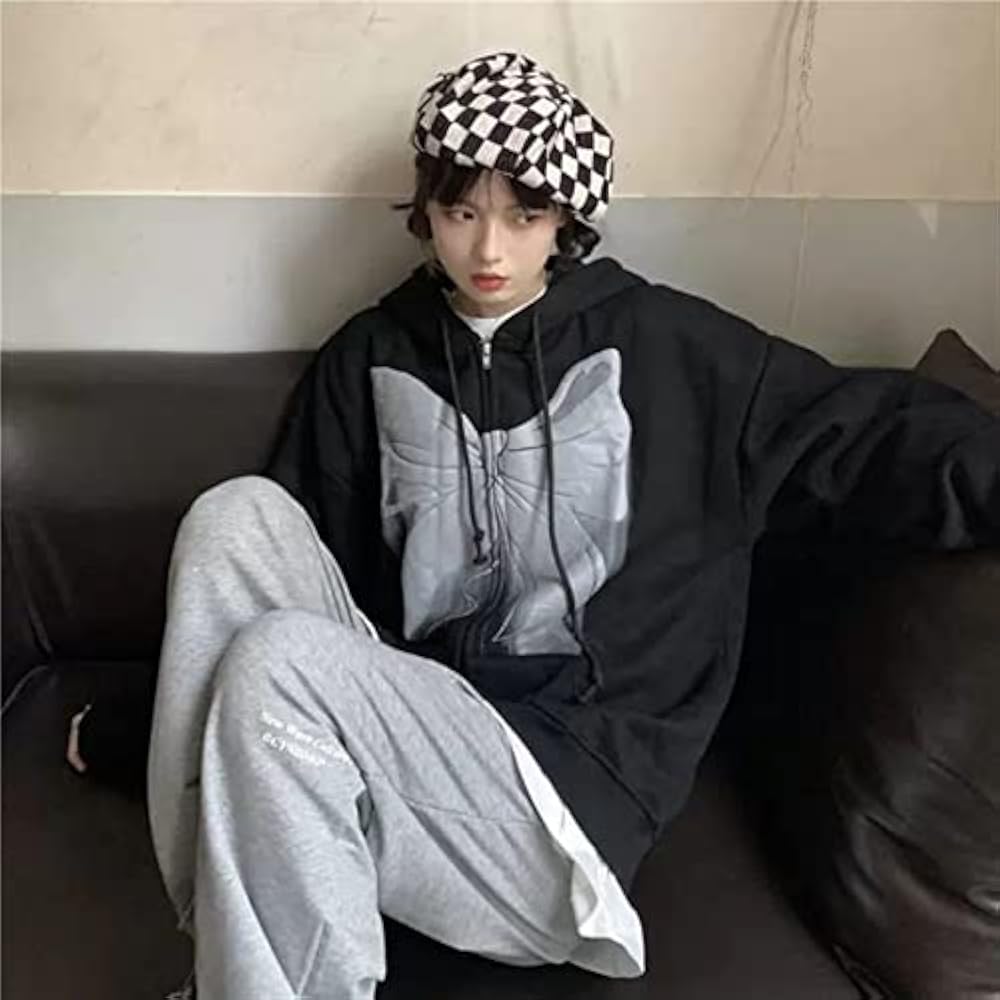 Amazon.com: YUESUO Harajuku Streetwear Ribbon Hoodie