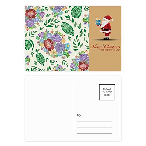 Cartes postales chinoises style japonais motif feuilles de Père Noël papeterie correspondance