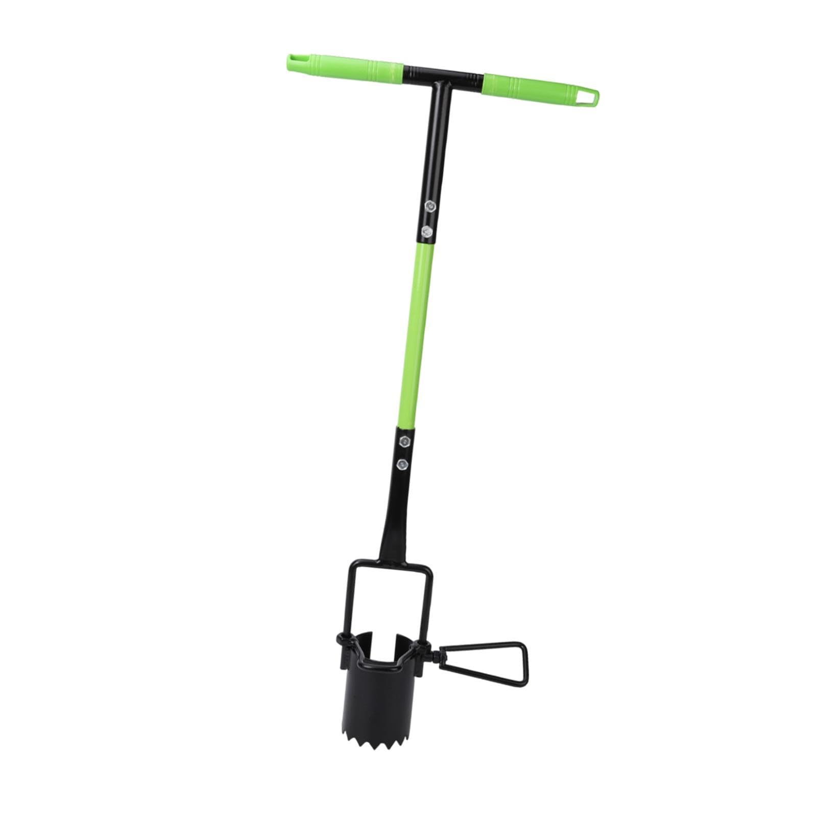 Plantador de Bulbos de Aleación de Aluminio con Mango Largo, Resistente, para Jardinería, Trasplante de Bulbos, Agujeros Y Plantar.