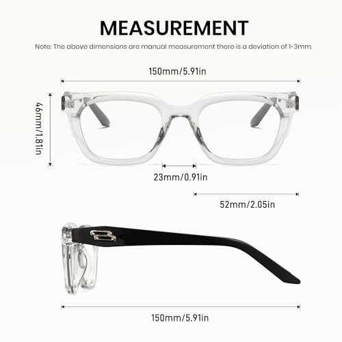 Image of Cyxus Blue Light Blocking Glasses Women Men TR90 Square Chunky Frame Computer Gaming Party 8237