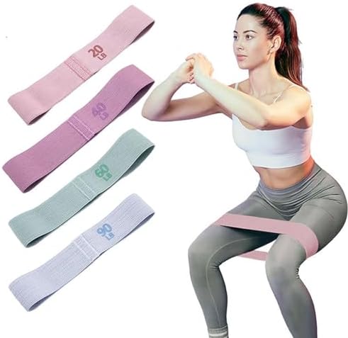 Home And Gym Workout Fabric Resistance Bands 3 Level Non-Slip Exercise Booty Bands For Men Women
