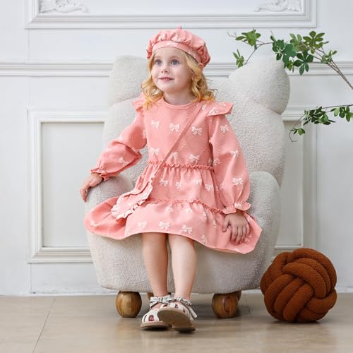 green emerald velvet dress Bamboo Twirl Dress-Toddler, Girls, Children, Kids main image 0