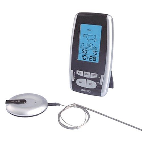 Thermomètre à viande sans fil et934 avec minuteur et transmission radio - Set de 3 pièces