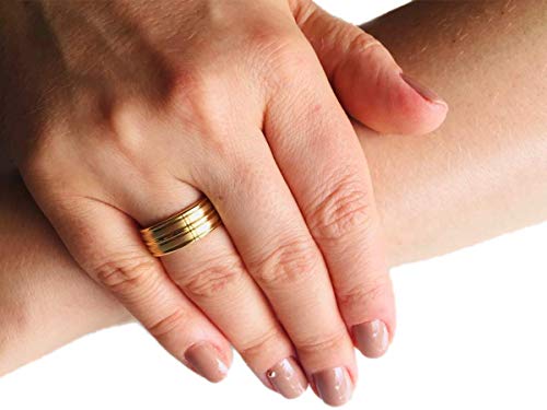 Aliança avulsa Amor Eterno 8mm Tungstênio Banhada Ouro 18k