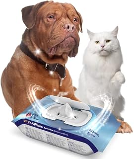 ICF | CLX Wipes | Dog Wipes Antibacterial + Antifungal | Pet Cat & Dog Grooming Wipes For Cleaning Ear, Eye, Paw & Bums | Dog Cleaning Wipes | 40 Pack