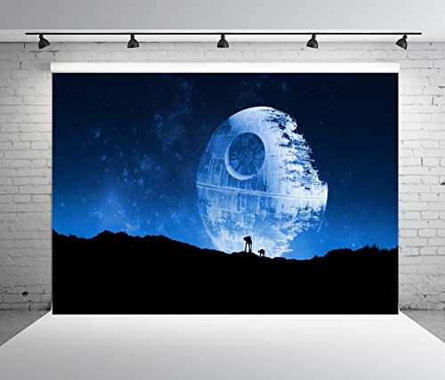 Fondo fotográfico BELECO 10x6.5 pies Azul Estrella de la Muerte miniatura 4