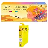 Performance d'impression efficace : nos cartouches d'encre T0711, T0712, T0713, T0714, faciles à installer, identifient intelligemment votre imprimante avec clarté et vivacité, rendent l'impression simple et abordable pour les clients, et répondent parfaitement à vos besoins d'impression pour diverses utilisations