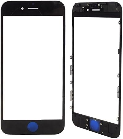 Cmhoo Original Iphone 6 Plus Front Glass Lens Bezel Frame,Front Outer Glass Lens Screen/Touch Panel Repair/Touch Screen Replacement for Iphone (6Plus Front glass Black)