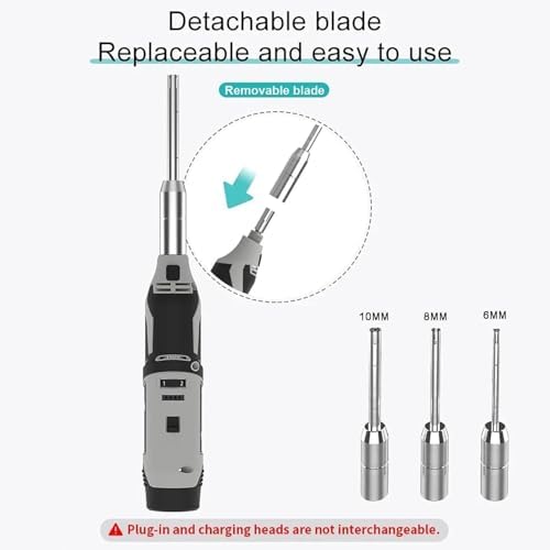 High-Speed Handheld Lab Homogenizer Emulsifier with Stand, Stainless Steel Probes (10mm & 6mm) for Cosmetic & Lotion Mixing - Durable Laboratory Equipment