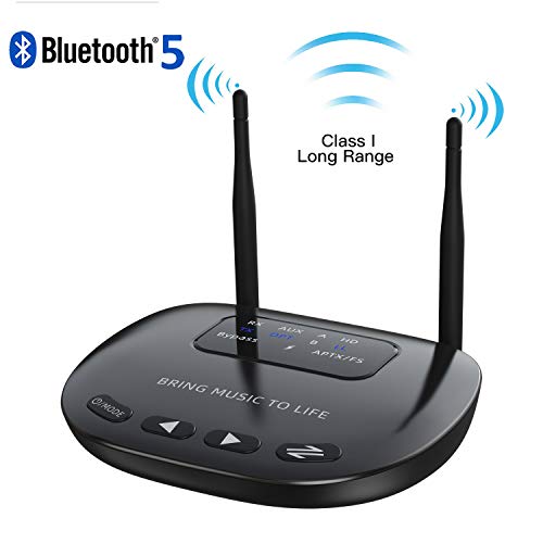 Giveet Long Range Bluetooth Latest V5.0 Transmitter Receiver Pass-Through 3 in 1, 164Ft