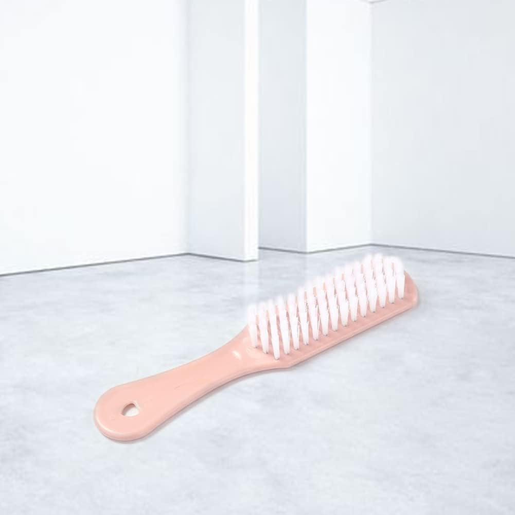 Tyenaza Clean Brush, Plastic Clothes Shoes Scrubbing Brushes, Home Laundry Houseware Cleaning Tool Supplies(Pink)