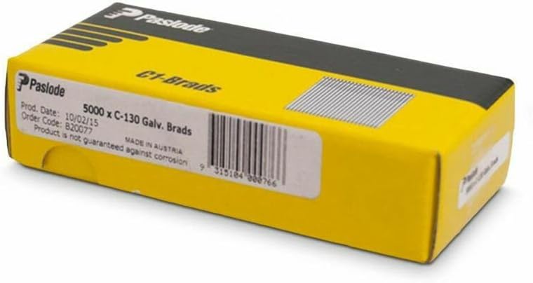 Paslode 30mm 18 Gauge C1 Series Galvanised Brad Nails 5000 Pieces Pack