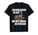 spur z dampflok reinigen Ich bin nicht zu alt um mit Zügen zu spielen! Tolles Design im Vintage style für Modellbahn-Begeisterte, Fans der Spuren H0, Z oder N - aber auch alle anderen Spuren sowie alle Modellbauer und stolze Besitzer einer Modelleisenbahn.