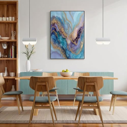 Motif abstrait en marbre rose affiches modernes pour décoration murale maison - 4