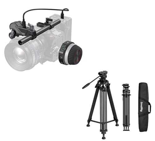 SmallRig FreeSpeed Heavy Duty Carbon Fiber Video Tripod+Wireless Follow Focus Kit (Lite)