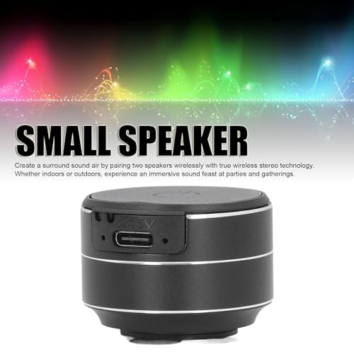 Image of Bone Conduction Speaker, Portable Cordless Bluetooth Speaker Stereo Music Player with Suction Cup Base, Support Dual Speaker Pairing Connection (Black)