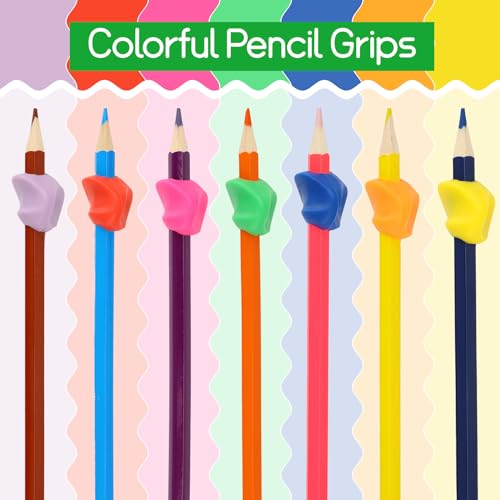 Choisyin CSY050069 Pencil Grips For Kids Handwriting,Pencil Grips Pencil Grippers 15Pcs Pencil Grip thumb #4