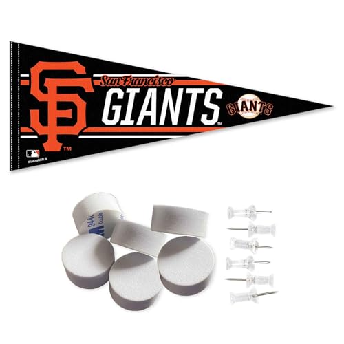 WinCraft San Francisco Giants Pennant Banner and Wall Tack Pads