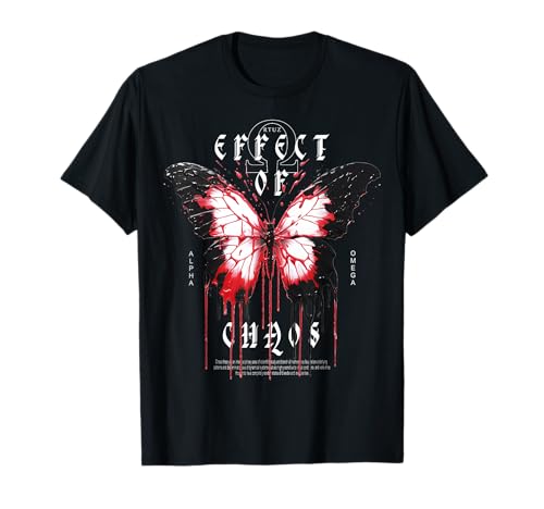 Hip Hop Y2K Hipster Streetwear Motte Butterfly Schmetterling T-Shirt