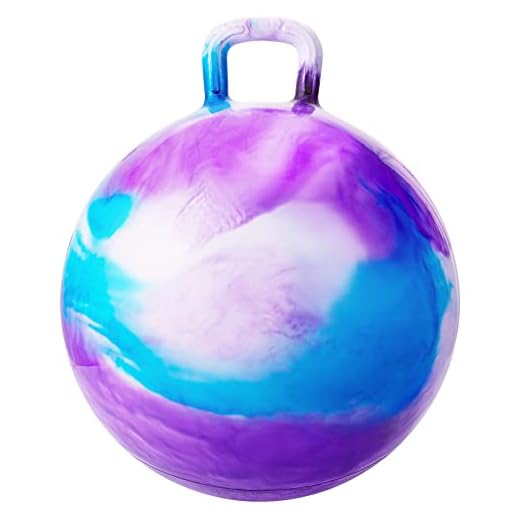 PlayZap Hopper Ball with Handle for Kids, 18-Inch Bouncy Jumping Toy - Indoor/Outdoor Fun, Inflatable Hoppity Hop Ball for Boys and Girls, Birthday Gift with Pump - Durable & Safe for Kids Ages 3-6