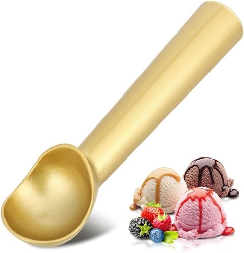 Ice Cream Scoop, Nonstick Anti-Freeze One Piece Aluminum Scooper Spoon, Heavy Duty Durable