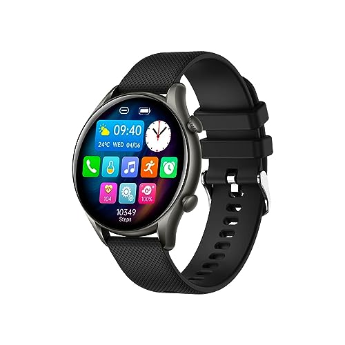 T-FIT 280 S CALL Orologio Smart con Funzione Chiamata Grande Display Cassa in Metallo Controllo Salute e Stato di Benessere Monitoraggio del Sonno Waterproof IP67 bluetooth nero