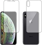 PDA工房 iPhone XS 紙に書くような描き心地 保護 フィルム [両面セット] 反射低減 日本製