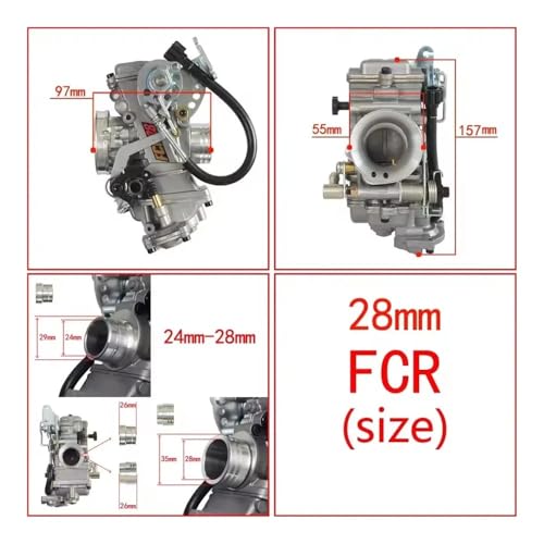 FCR 28 31 33 35 37 39 41mm Lu^[ CRF450-650 S450 450 FS450 tbgXChLu^[ ATV Nbh_[goCNp(28mm)
